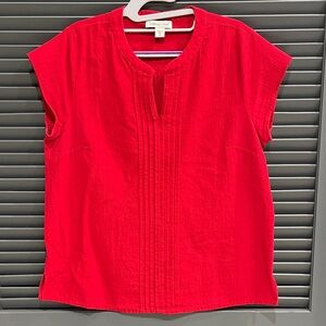 Coldwater Creek Red Blouse-Medium